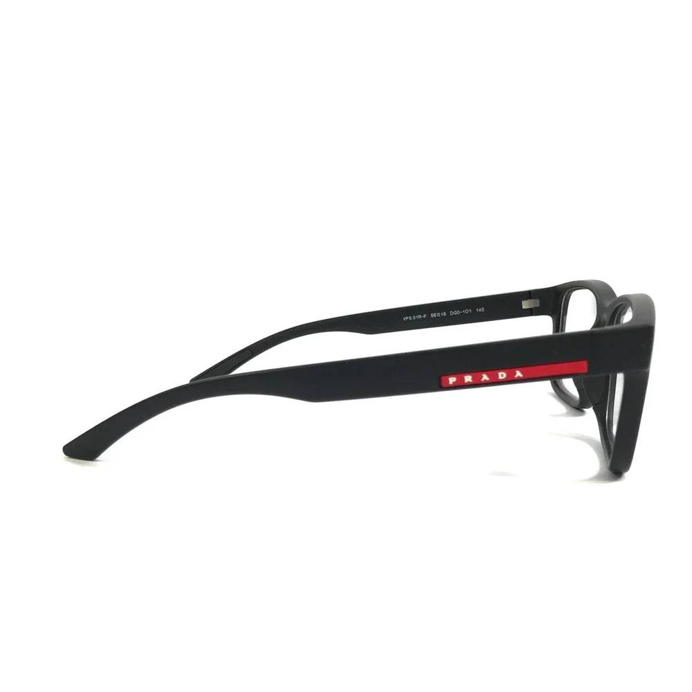 Prada Linea Rossa Eyeglasses Frames VPS01R-F DG0-1O1 Black Asian Fit 56-18-145